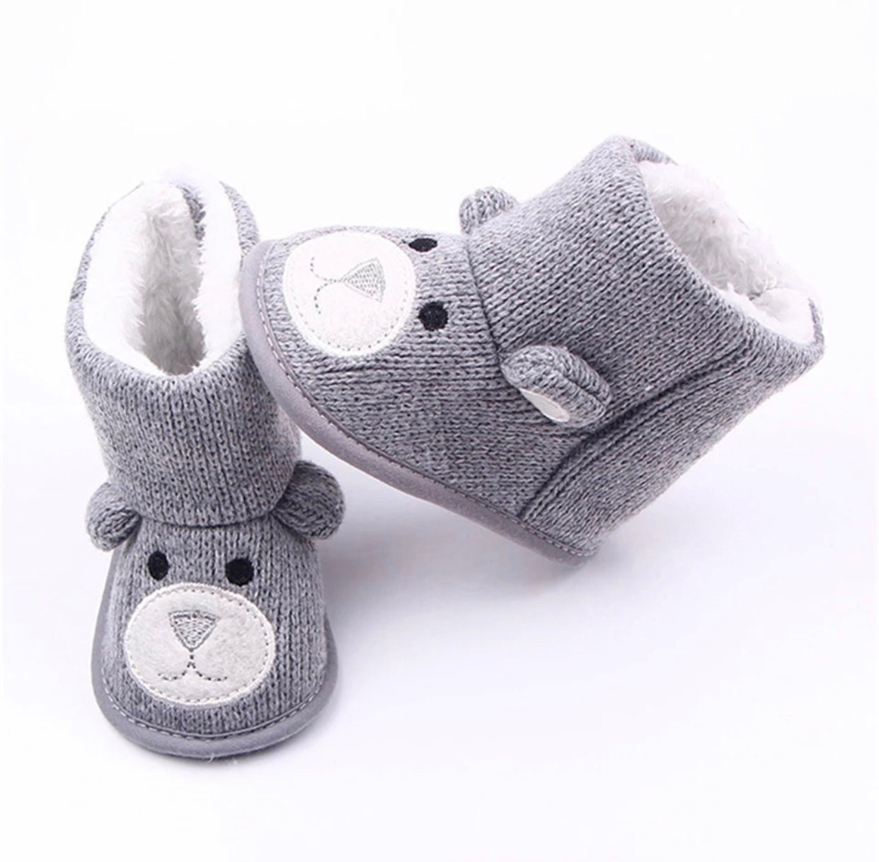 Adorable Unisex Baby Animal Booties Easy Wear Velcro Baby Etsy