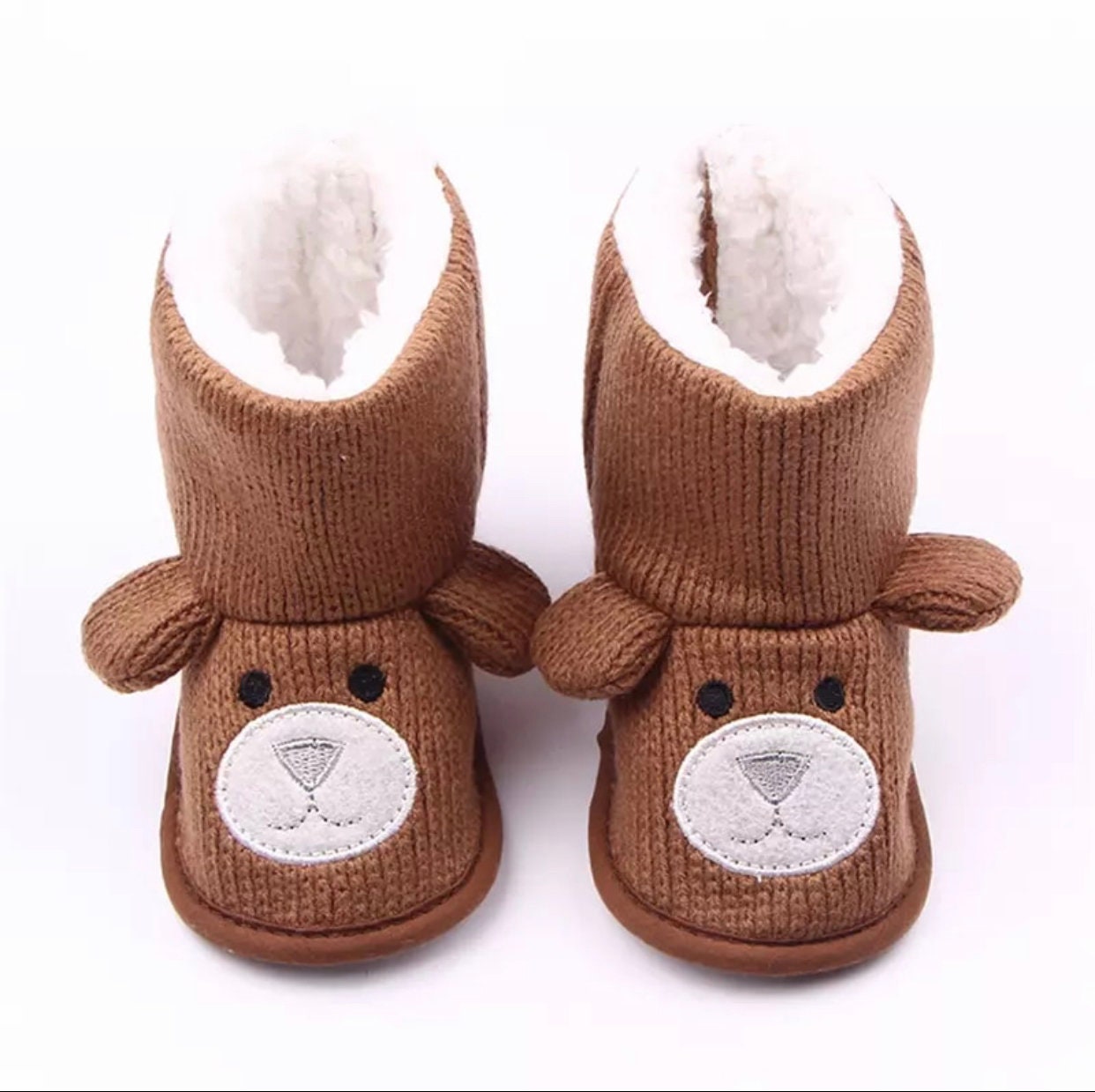 Adorable Unisex Baby Animal Booties Easy Wear Velcro Baby Etsy