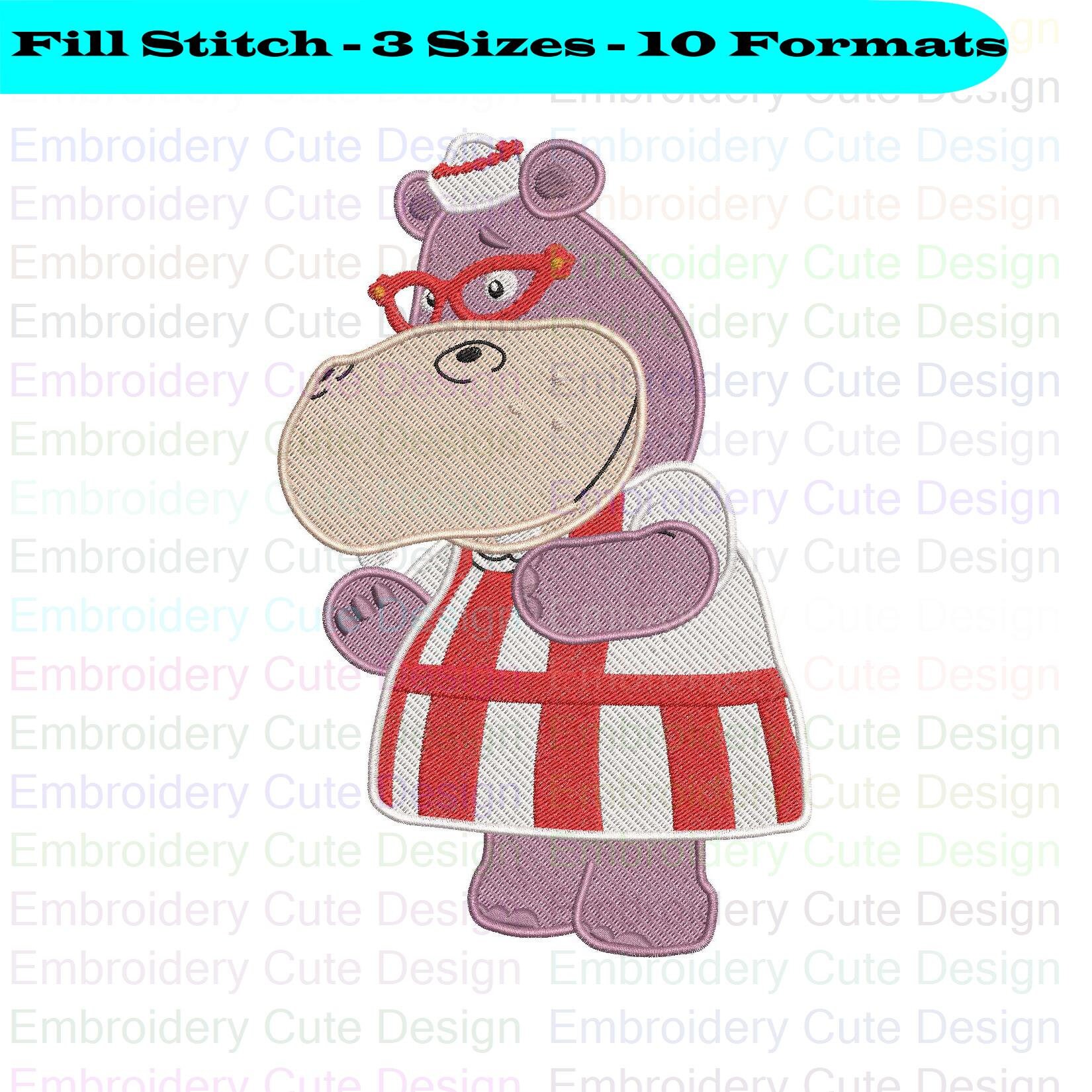 Hallie doc mcstuffins 3 embroidery design 3 sizes 10 formats  etsy