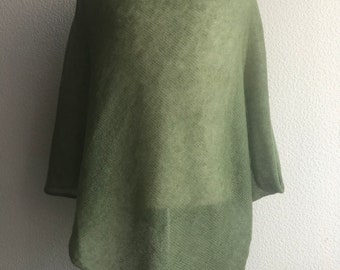 Poncho patent, easy to knit poncho, soft warm mohair silk cardigan, mohair silk sweater, mohair scarf, soft mohair sweater, oversize poncho