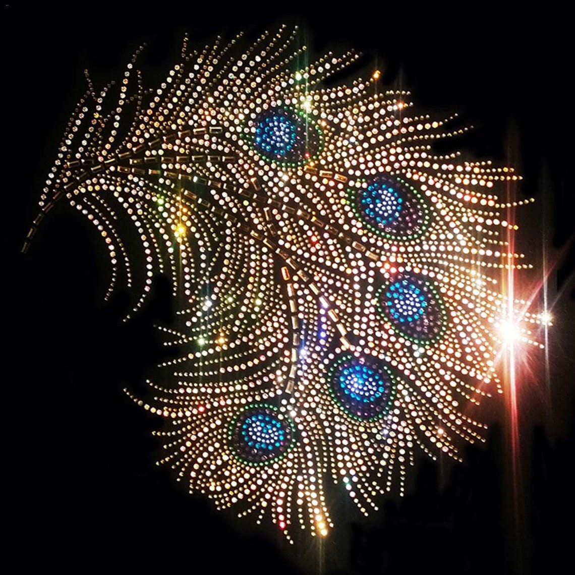 Personalized DIY Rhinestone Motif Embellishment Colorful Etsy