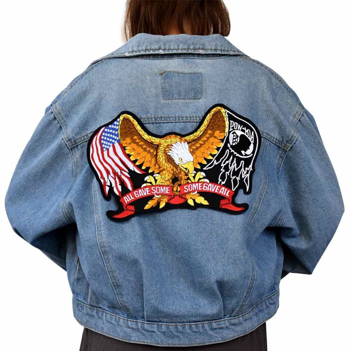 Eagle Iron on Patch Embroidered Applique Sewing Label Punk Etsy