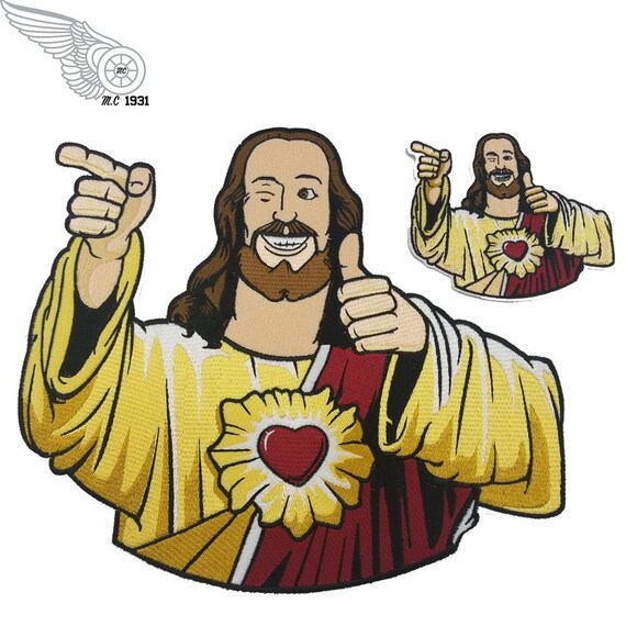 Funny Jesus Christ Embroidered Patch Iron Patches for Clothing