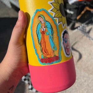 Virgen de Guadalupe Glitter Sticker