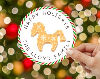 Pegatinas navideñas personalizadas, etiquetas de regalo, etiquetas navideñas personalizadas, pegatinas personalizadas para Navidad para niños, pegatinas personalizadas para regalos familiares