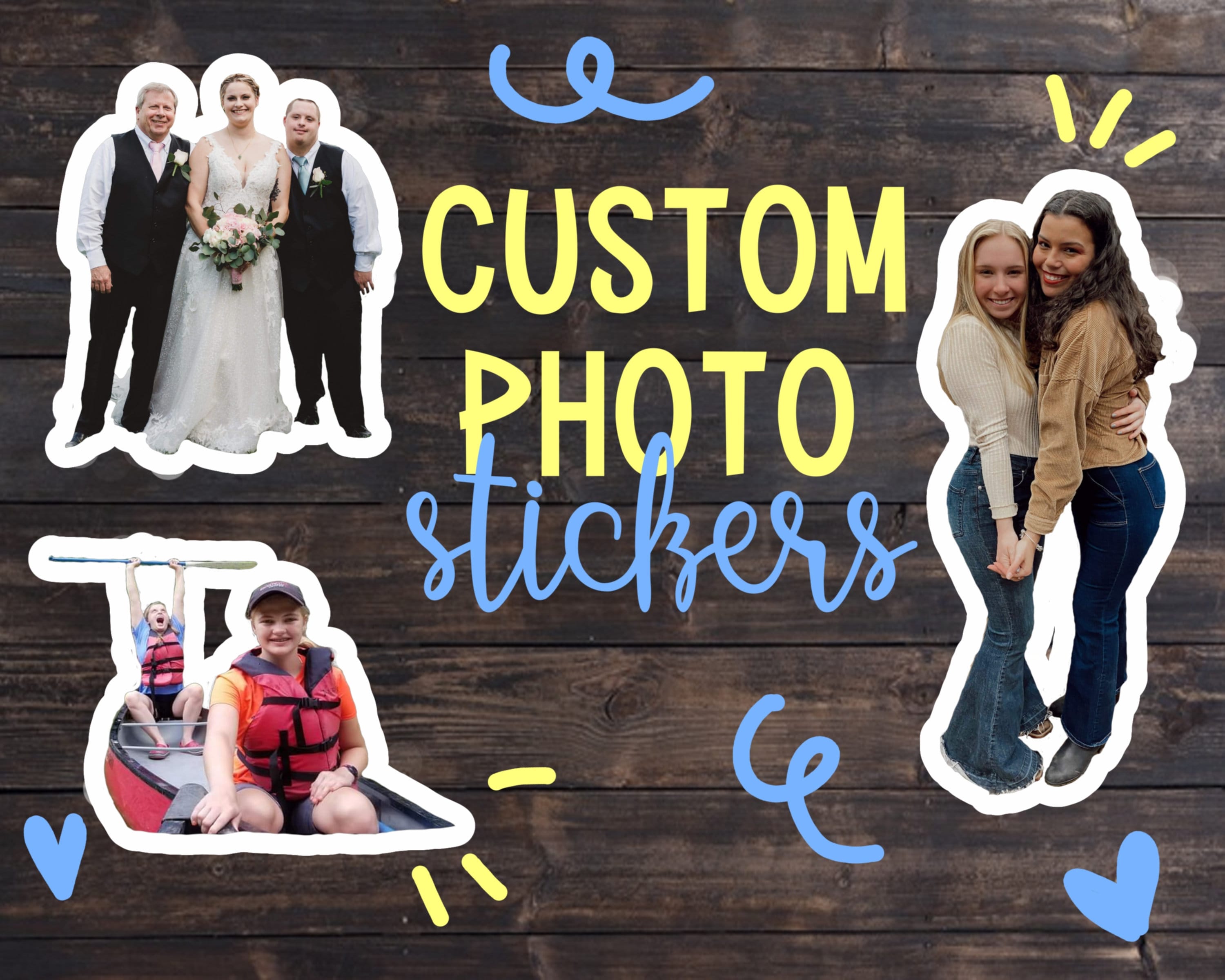 Sticker Cua Custom Photo Sticker Wedding Sticker Memorial Sticker Friendship ...