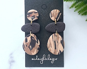 earth tone earrings, organic earrings, boho earrings dangle, bohemian jewelry for women, mothers day gift for daughter, best sellers 2024