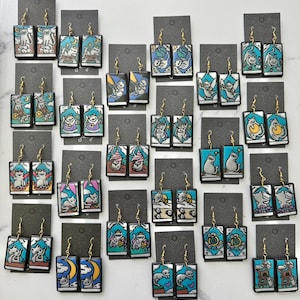 Katzen Ohrringe, Weihnachtsgeschenk für Katzenliebhaber, Weihnachtsohrringe, Katzenohrringe, Weihnachtsgeschenk für Katzenliebhaber, Katzenohrringe, Weihnachtsgeschenk für Katzenliebhaber