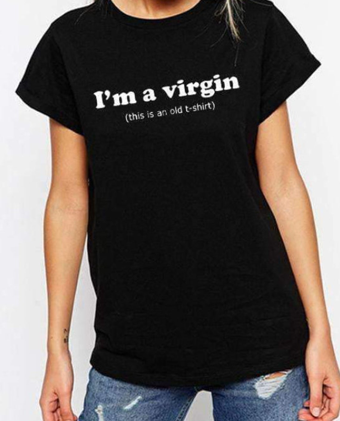 Im A Virgin This Is An Old Tshirt Im A Virgin Shirt Etsy