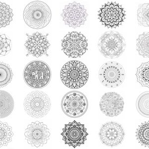 100+ Mandala Pack Procreate Brush Set | Procreate Stamp Brushes ...