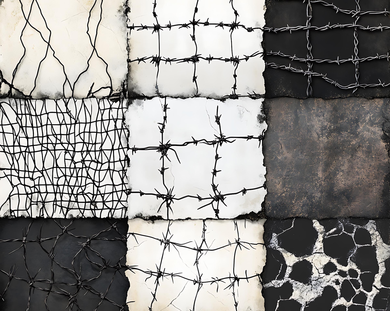 100+ Torn Mesh Texture Procreate Pattern Brushes, Seamless Textures ...
