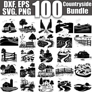 Countryside SVG Bundle, Set of 100, Instant Digital Download Svg Png ...