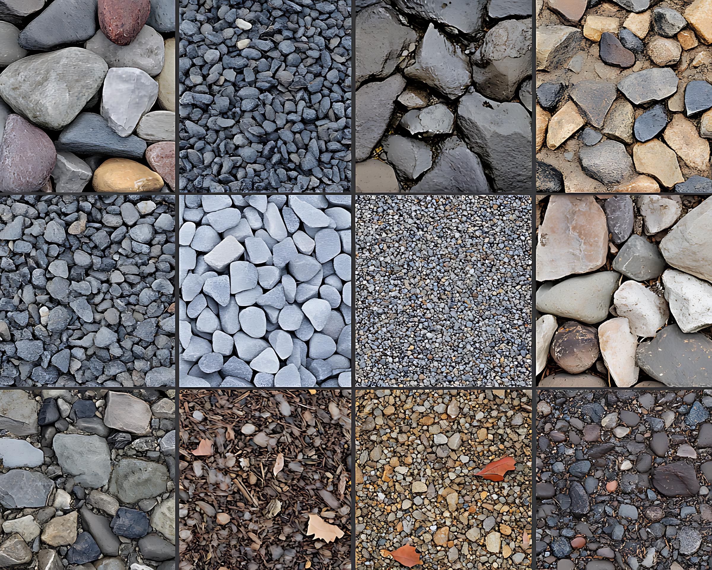 Gravel Texture Procreate Brushes: 100+ Seamless Stone Patterns (instant ...