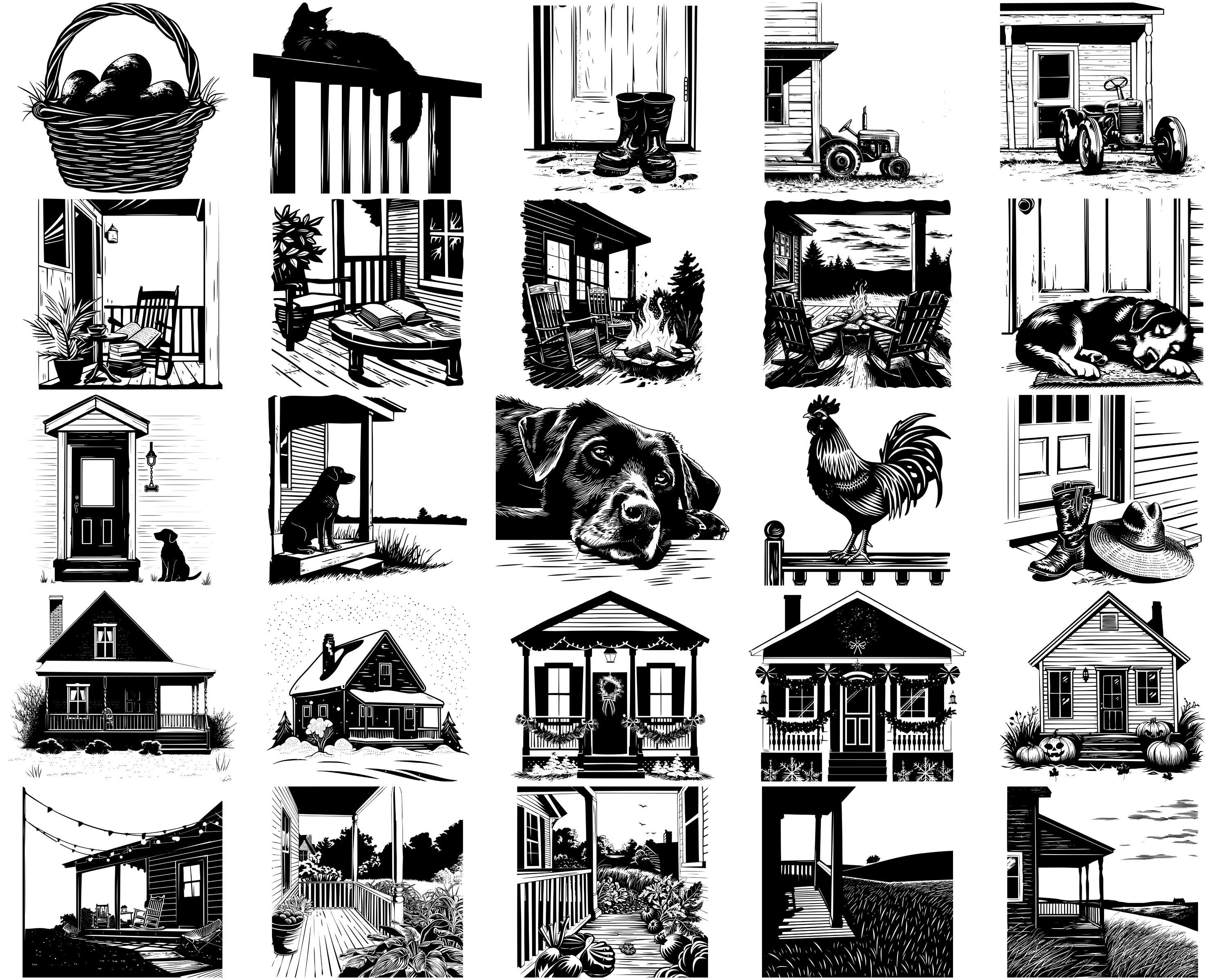 Rustic Ridge Svg Rustic Farmhouse Porch SVG Bundle: 100 Designs (digital Download) - Etsy
