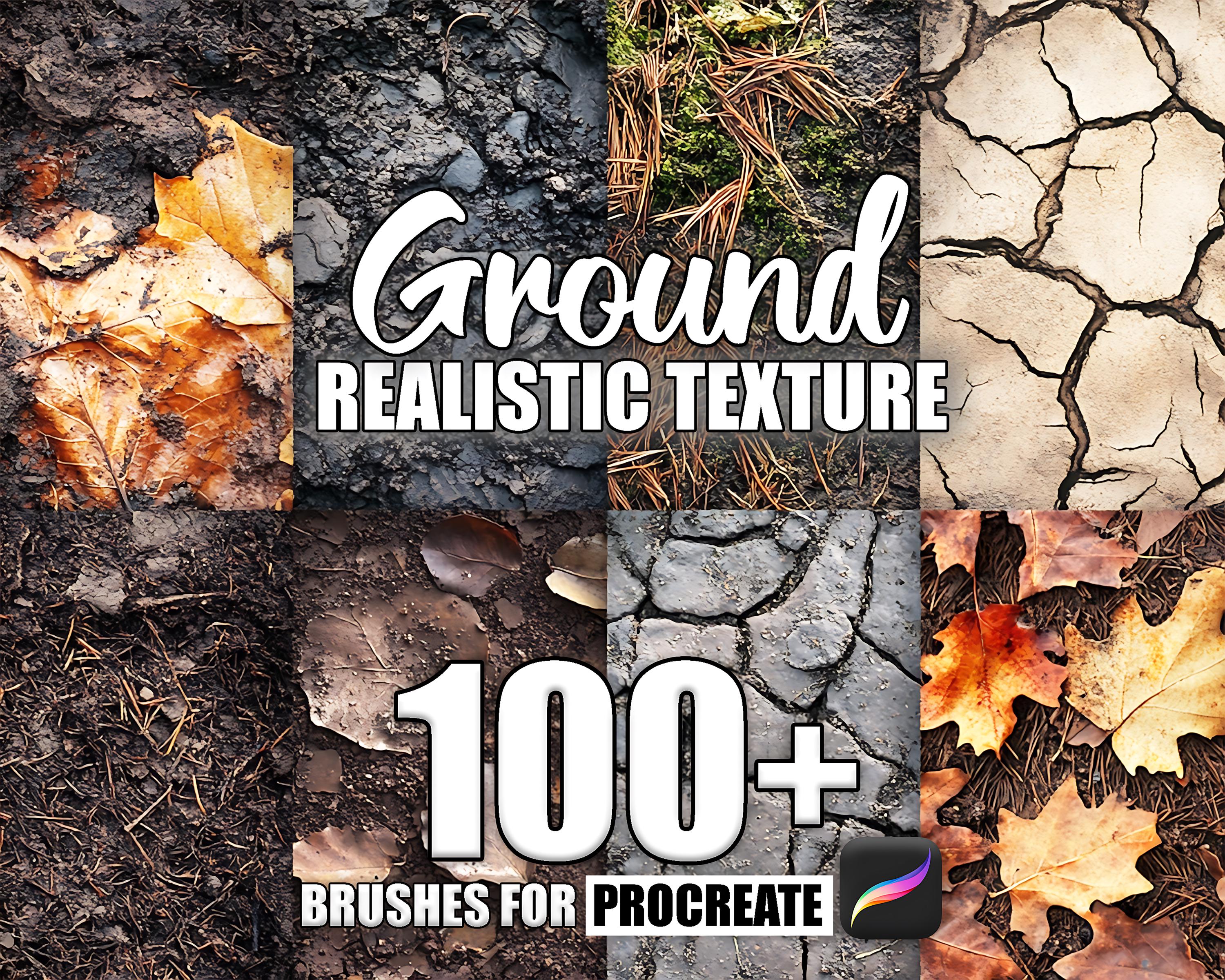100+ Ground Texture Procreate Brushes: Seamless Soil, Dirt, Sand ...