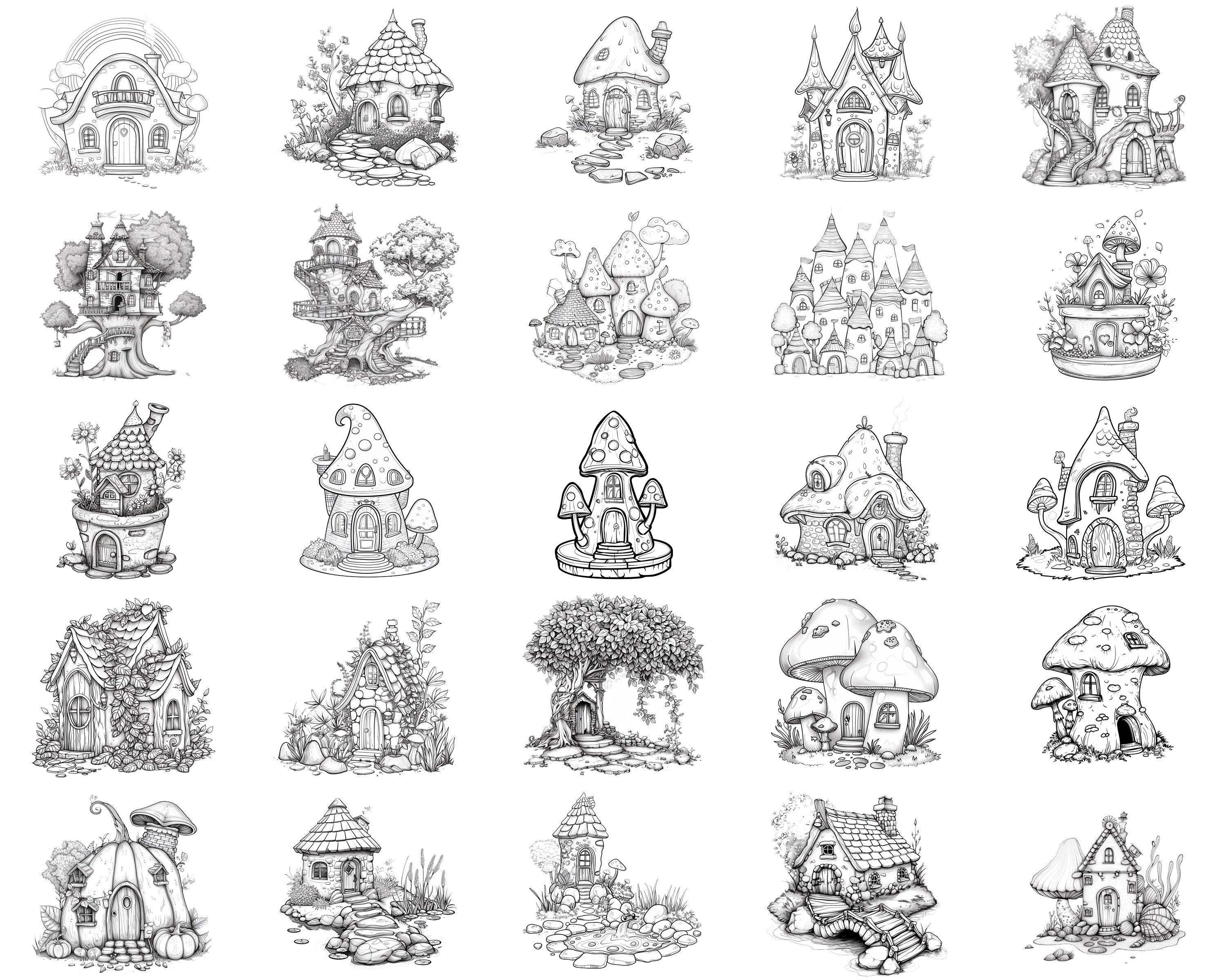 100+ Fairy House Procreate Brush Set | Procreate Stamp Brushes ...