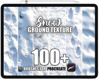 Snowy Ground Texture Procreate Brushes: 100+ Seamless Winter Patterns ...