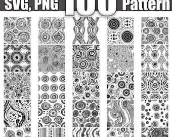 Paquete SVG de patrones de punto sin costuras: 100 diseños (descarga digital)