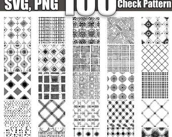 Paquete SVG de cuadros vichy sin costuras: 100 diseños (descarga digital)