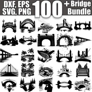 Bridge SVG Bundle, Set of 100, Instant Digital Download svg png dxf eps