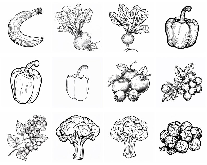 132 Fruits Procreate Brush Set | Stamps for Procreate | Instant Digital ...