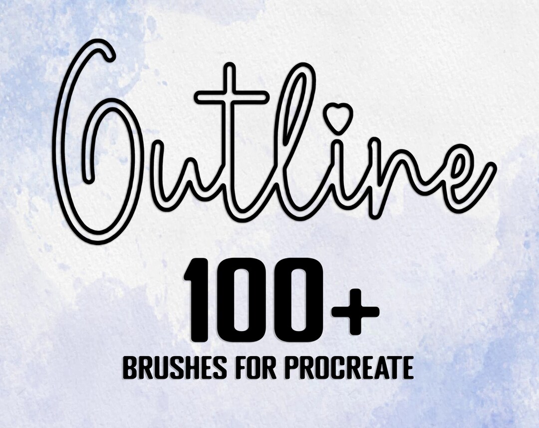Procreate Brush: 100+ Monoline Outline Brushes (digital Download) - Etsy