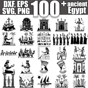 Ancient Egypt SVG Bundle, Set of 100, Instant Digital Download svg png dxf eps