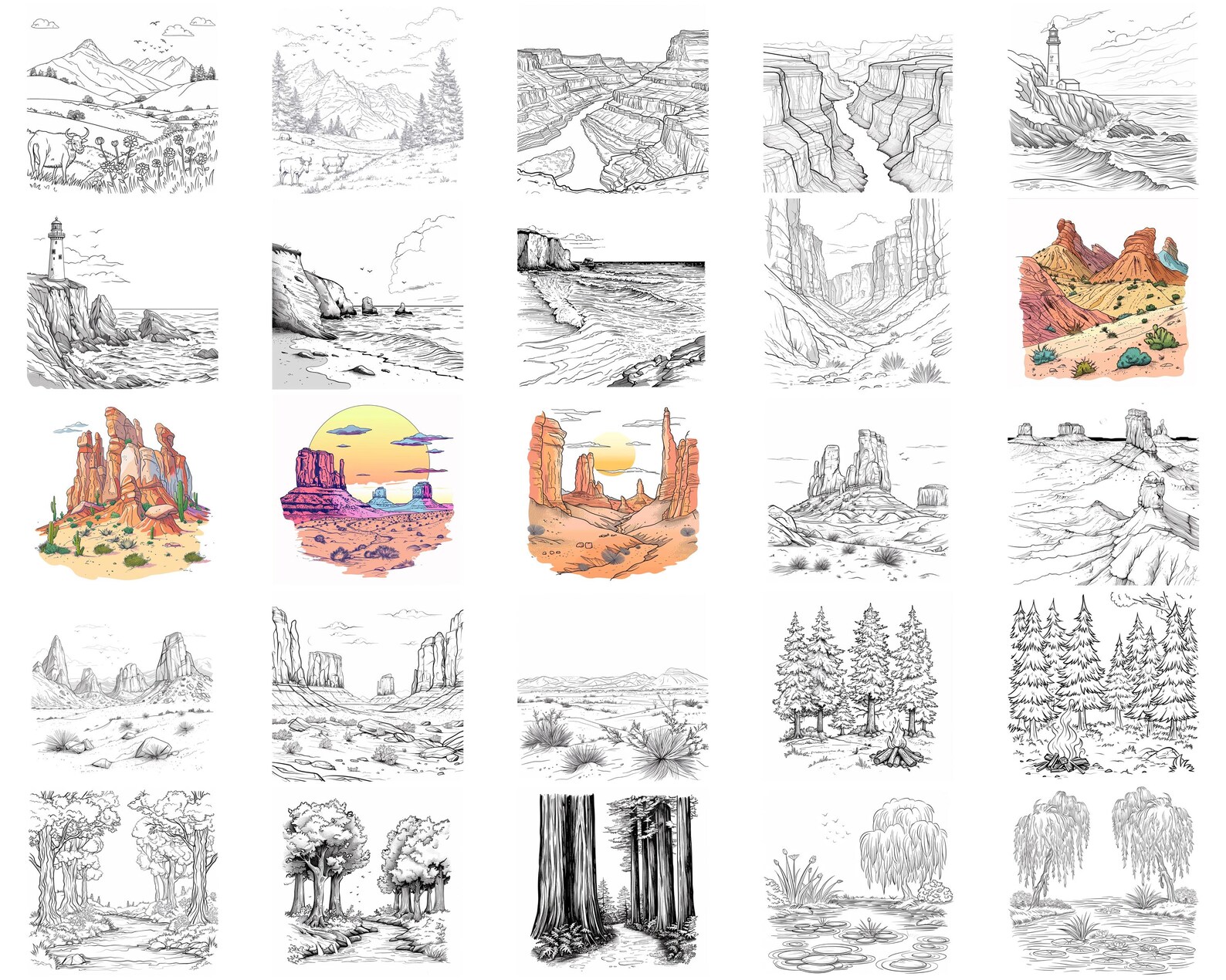 128+ National Park Procreate Brush Set | Stamps for Procreate | Instant ...