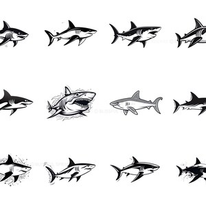 100+ Shark Procreate Brush Set | Unique Shark Stamp Brushes | Instant ...