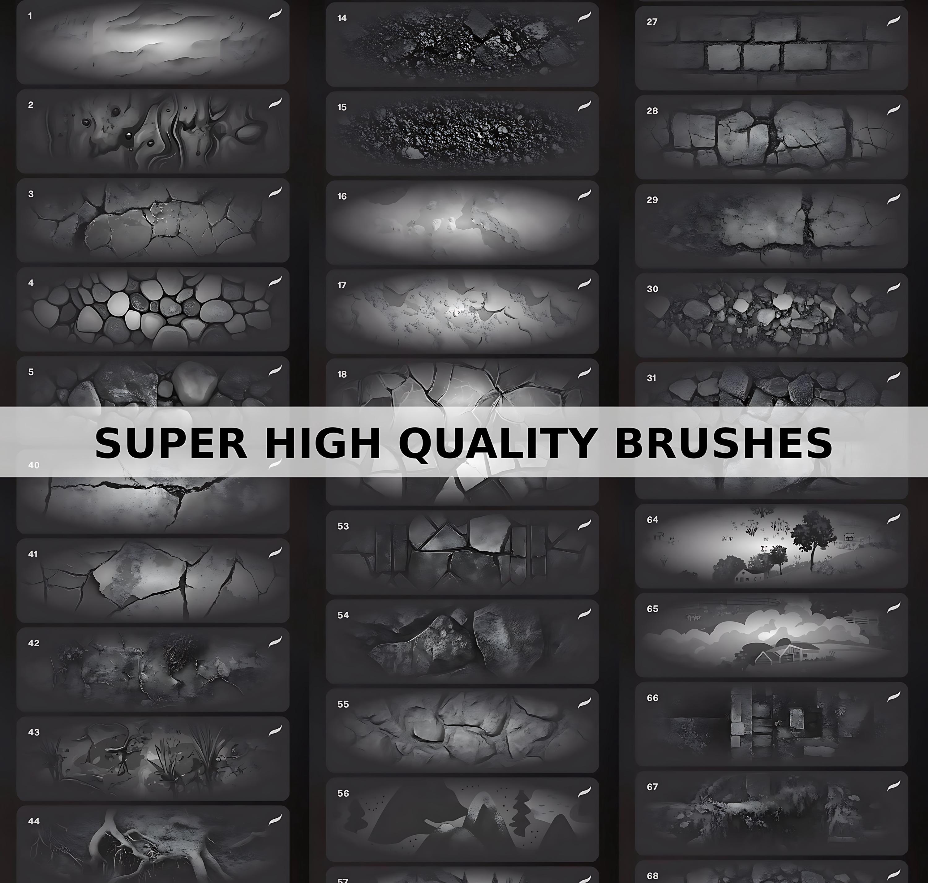 100+ Ground Texture Procreate Brushes: Seamless Soil, Dirt, Sand ...