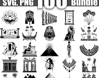 Egypt SVG Bundle, Set of 100, Instant Digital Download svg png dxf eps