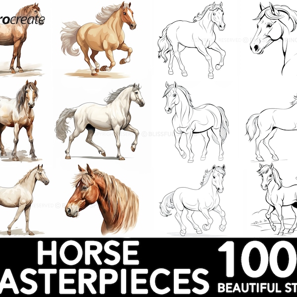 Horse Stamp Etsy