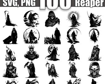 Sensenmann SVG Bundle, Set von 100, sofortiger digitaler Download svg png dxf eps