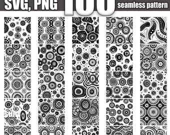 Paquete SVG de patrones grunge sin costuras: 100 diseños desgastados (descarga digital)