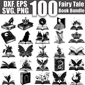 Fairyland Tales SVG Bundle, Set of 100, Instant Digital Download svg png dxf eps