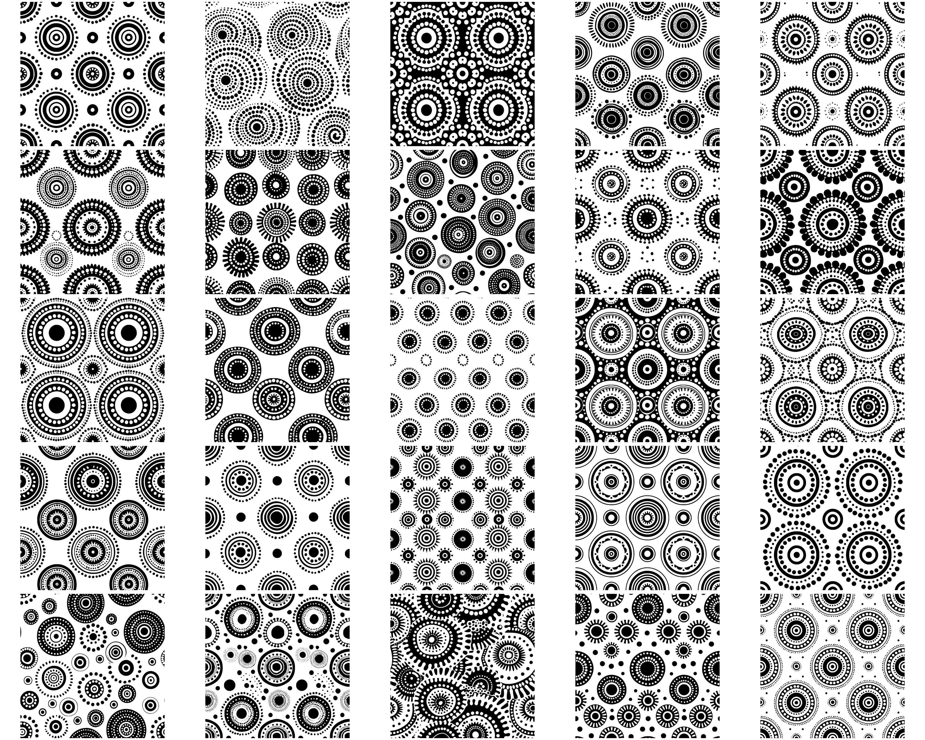 Minimalist Dots Seamless Pattern SVG Bundle: 100 Designs (digital ...
