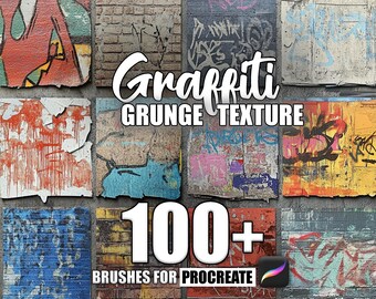 Gothic Texture Procreate Brushes: 100+ Seamless Patterns (Instant Download)