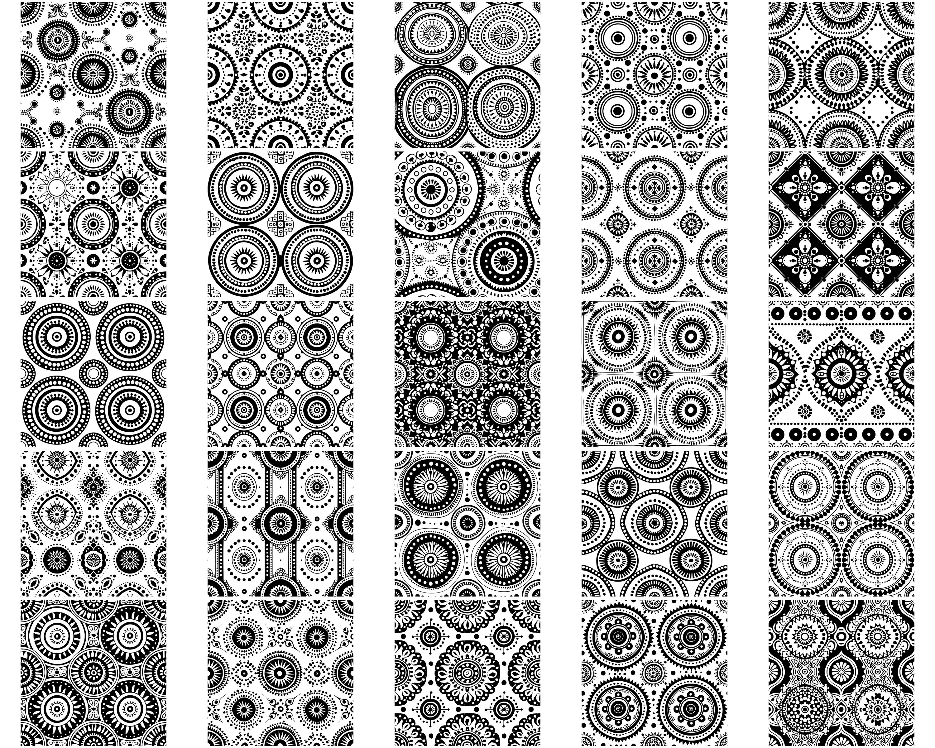 Persian Rug Seamless Pattern SVG Bundle, Set of 100, Instant Digital ...