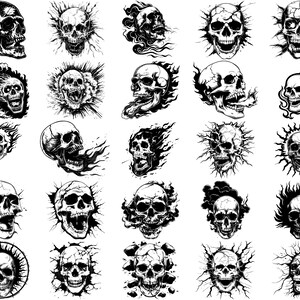 Angry Skull SVG Bundle, Set of 100, Instant Digital Download Svg Png ...