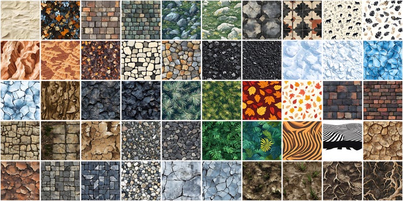 100+ Ground Texture Procreate Brushes: Seamless Soil, Dirt, Sand ...