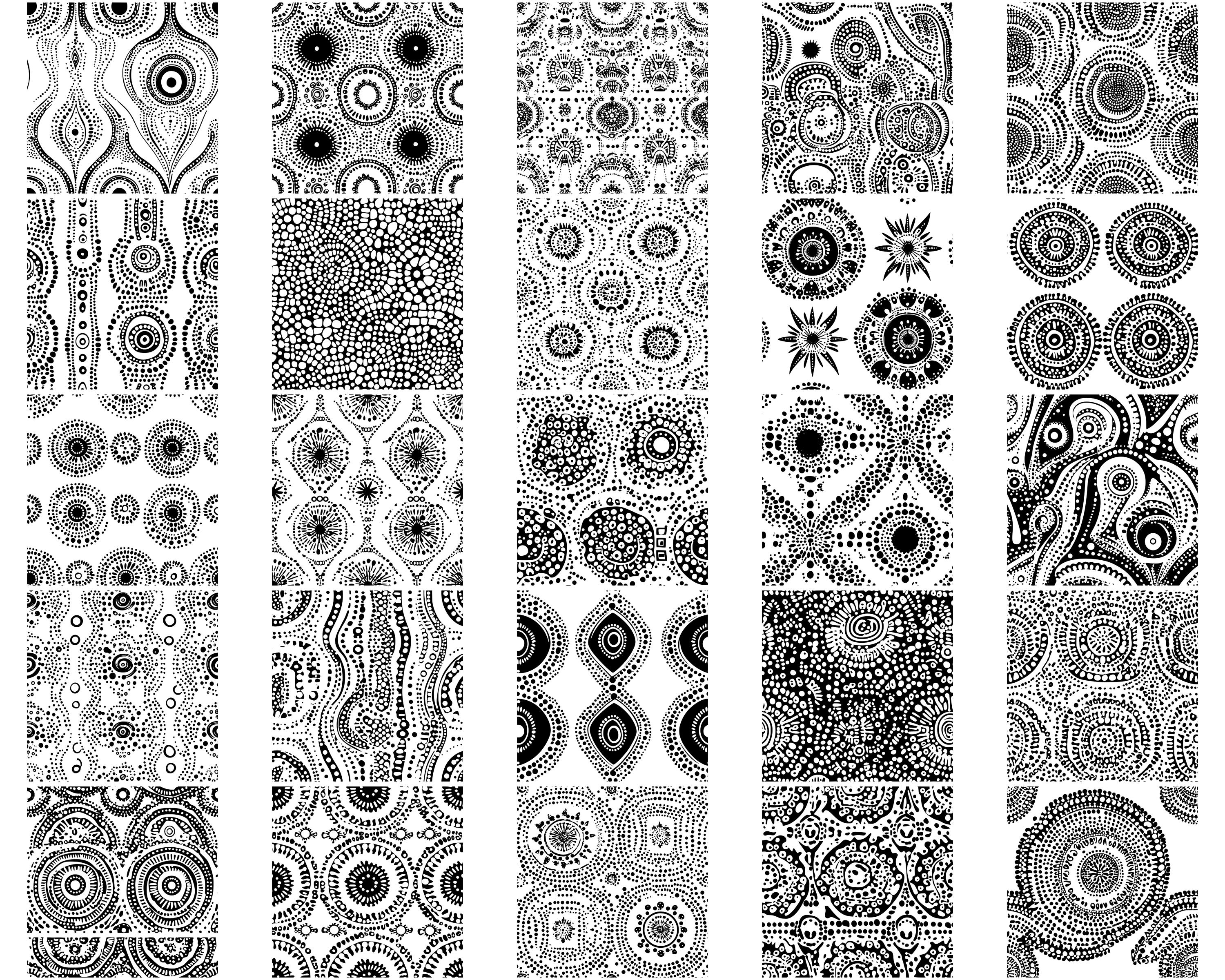 Vintage Lace Seamless Pattern SVG Bundle: 100 Digital Designs (instant ...