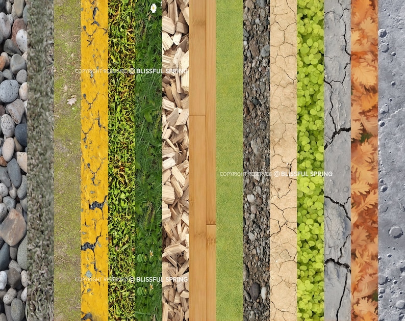 100 Seamless Ground Texture Pattern Brushes for Procreate - Etsy