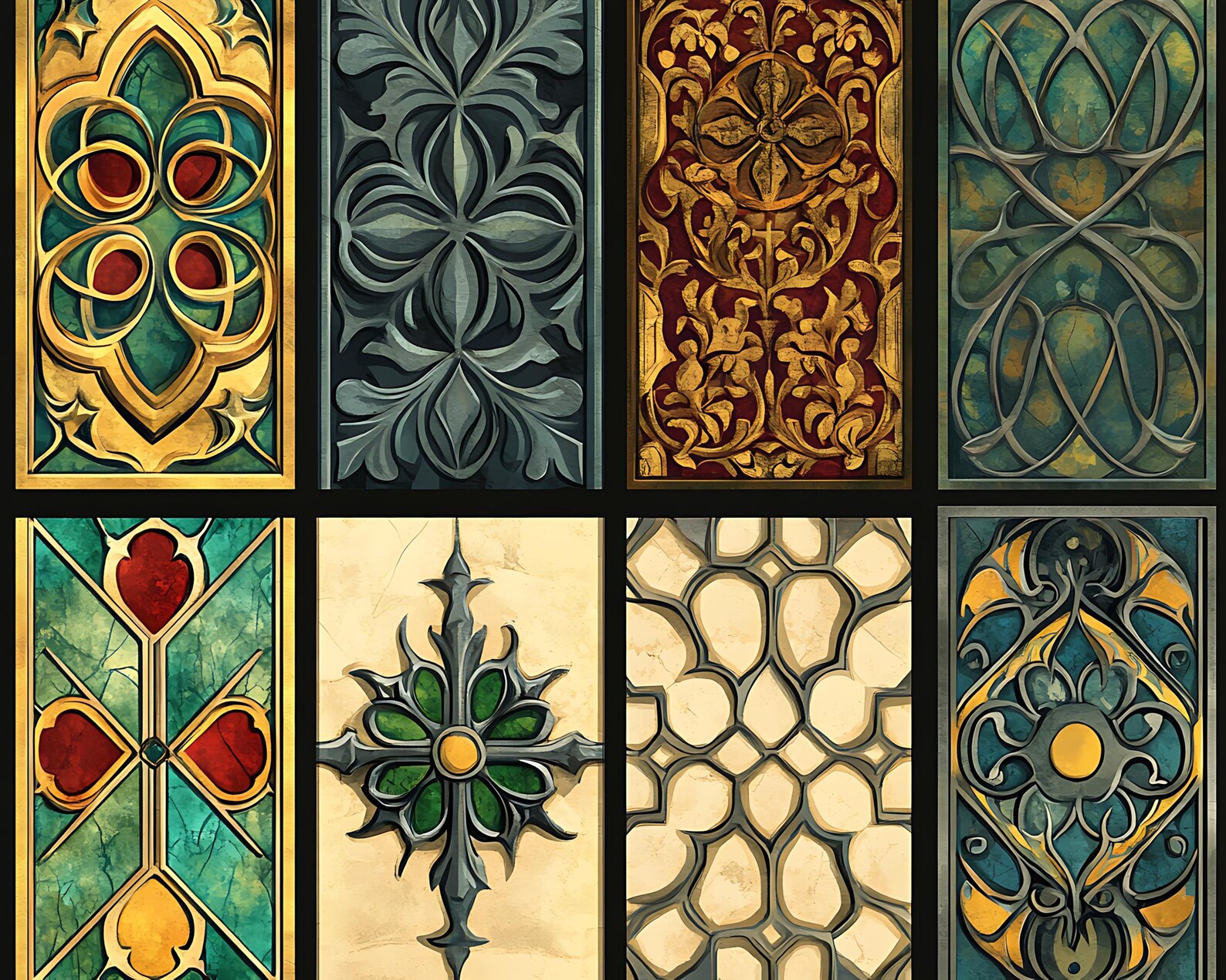 100+ Gothic Texture Procreate Brushes: Seamless Patterns (instant ...