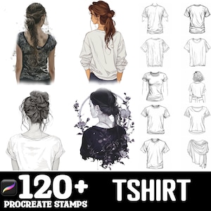 150+ Tshirt Procreate Brush Set | Stamps For Procreate | Instant Digital Download