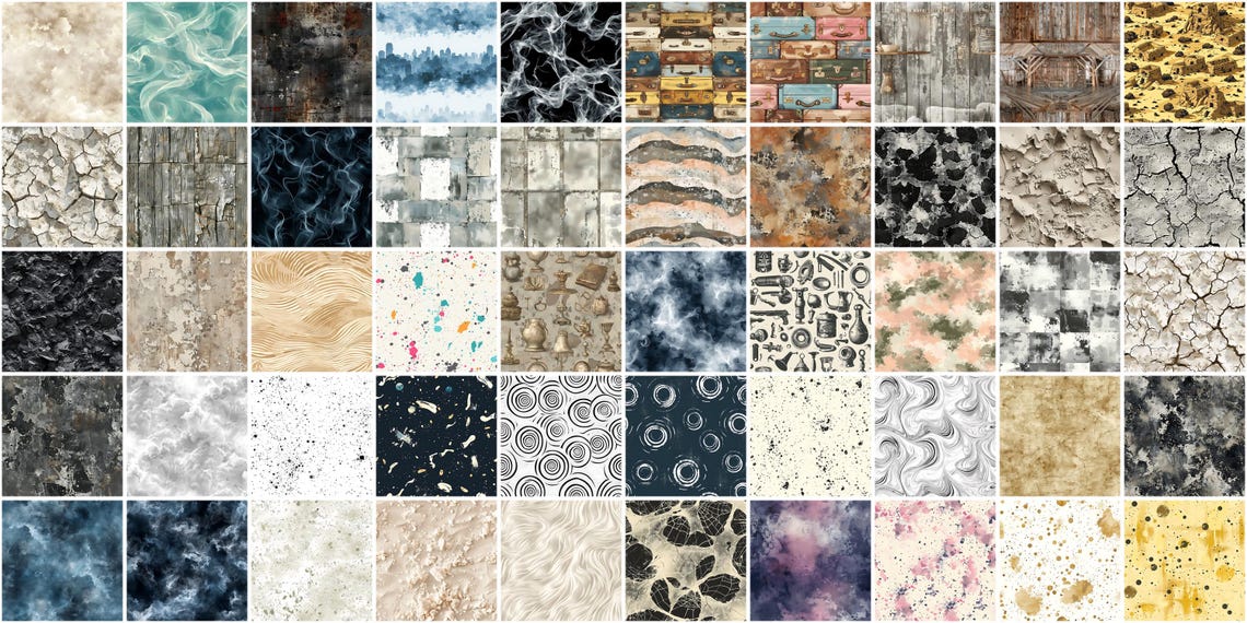 100+ Dusty Texture Procreate Brushes: Seamless Surface Patterns ...
