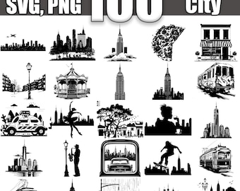 New York City SVG Bundle: 100 NYC Designs (Digital Download)