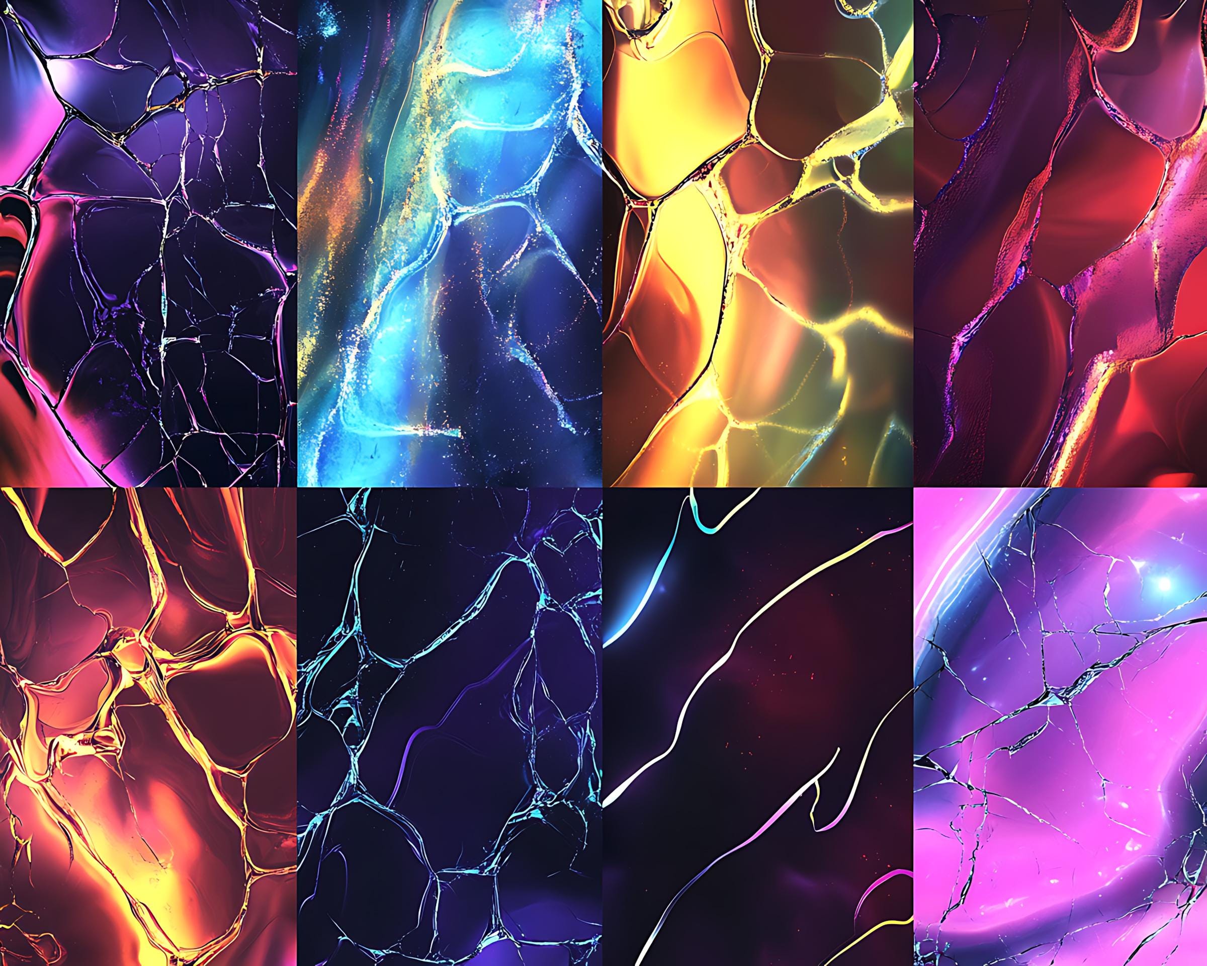 Iridescent Oil Slick Texture Procreate Brushes: Seamless Patterns ...
