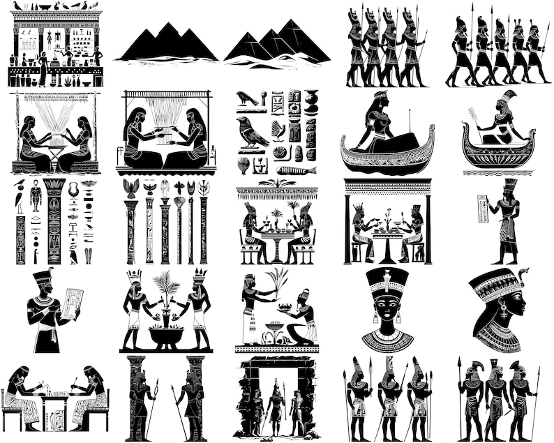 Ancient Egypt SVG Bundle, Set of 100, Instant Digital Download Svg Png ...