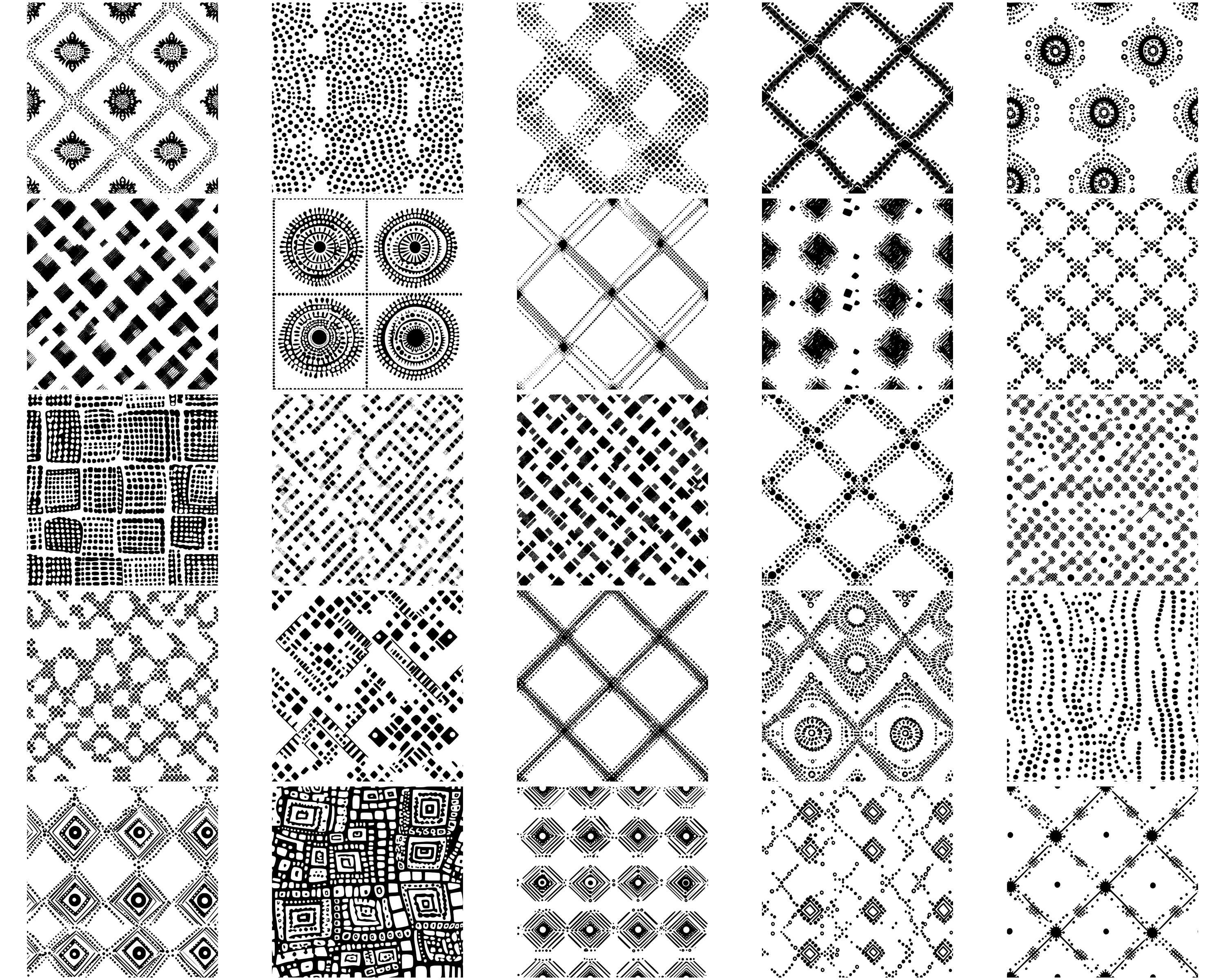 Gingham Check Seamless Pattern SVG Bundle: 100 Designs (digital ...