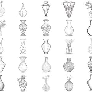 128+ Vase Procreate Brush Set | Stamps for Procreate | Instant Digital ...